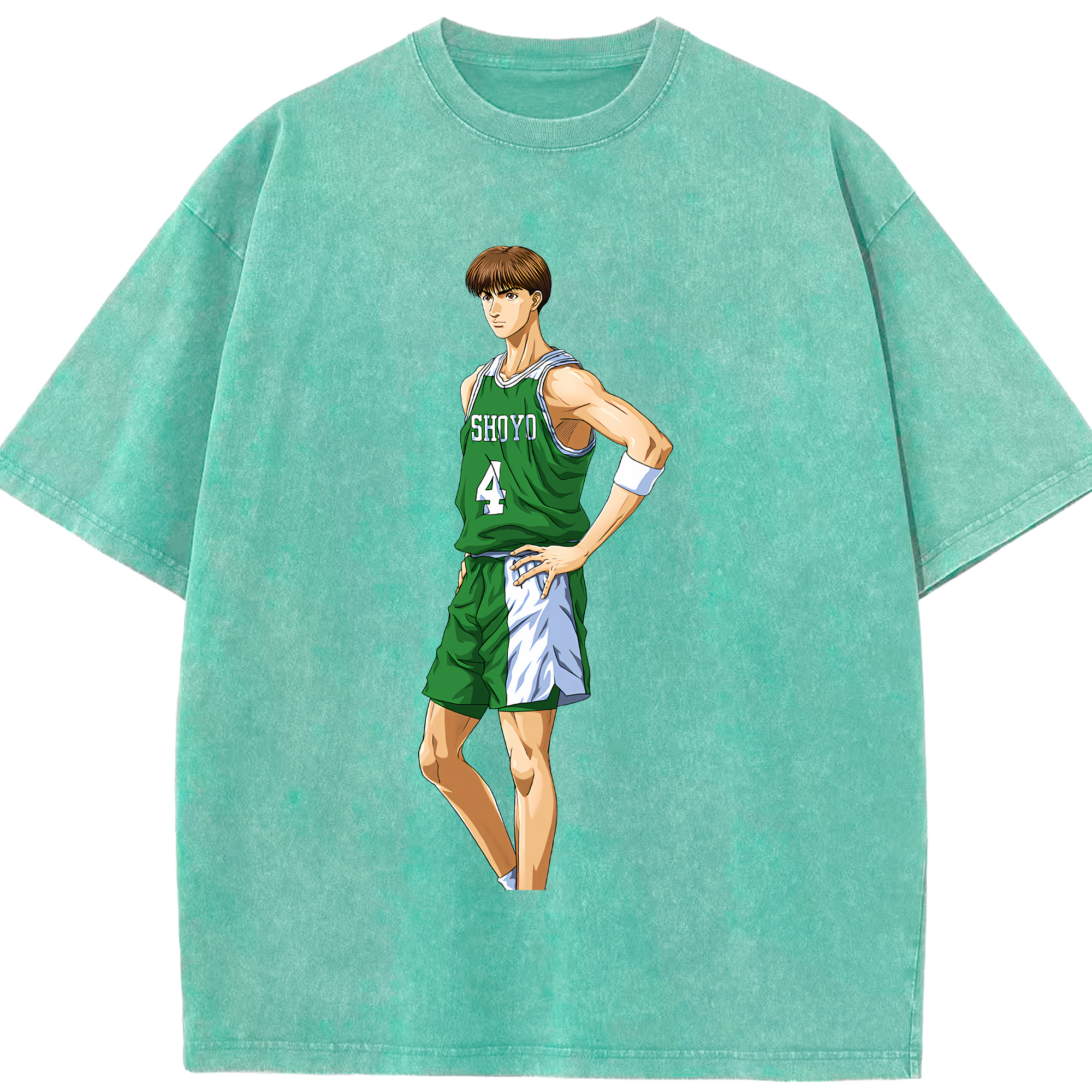 （画像用） SLAM DUNK／スラムダンク 綿100% ヴィンテージ風 半袖Tシャツ（フロントプリント）